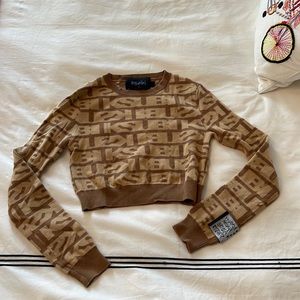 Cropped Ksubi long sleeve sweater